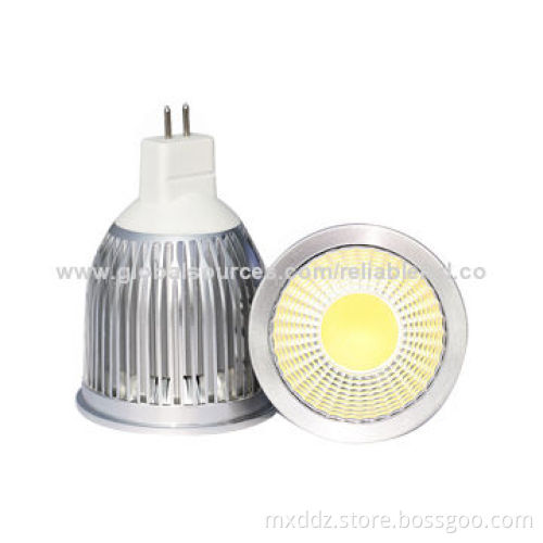 5W COB MR16/GU10/E27 Epistar Chip Warm Cool White 550-600lm High-power LED Spotlights, CE Mark